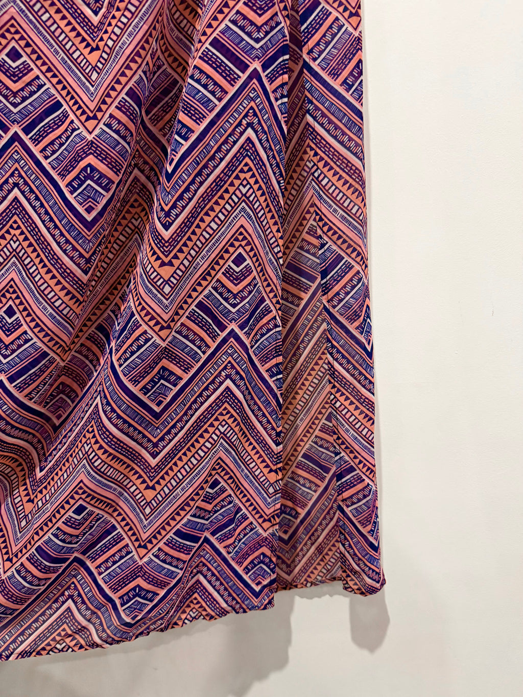 Pink printed skirt