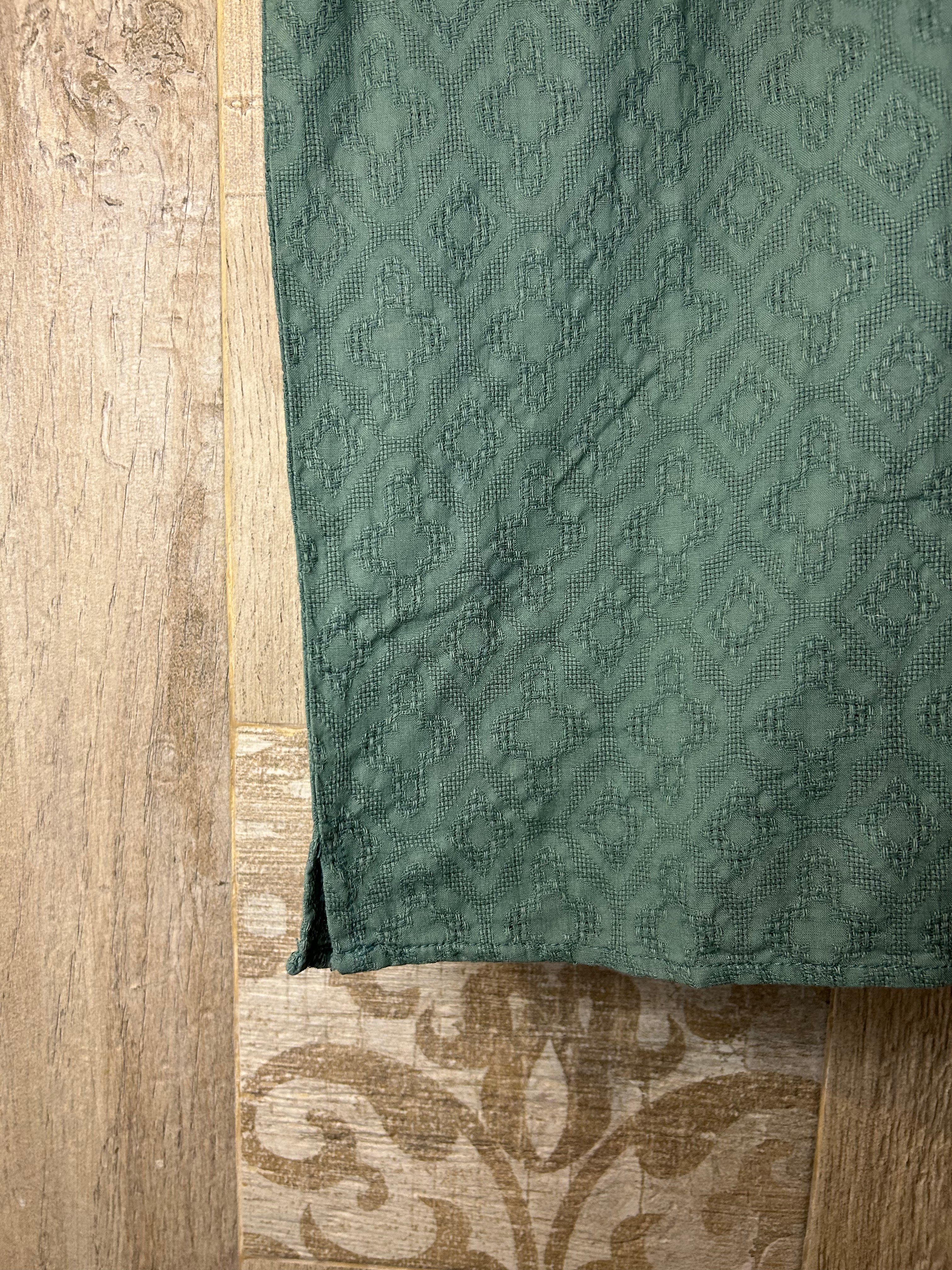 Green Embroidered Shirt