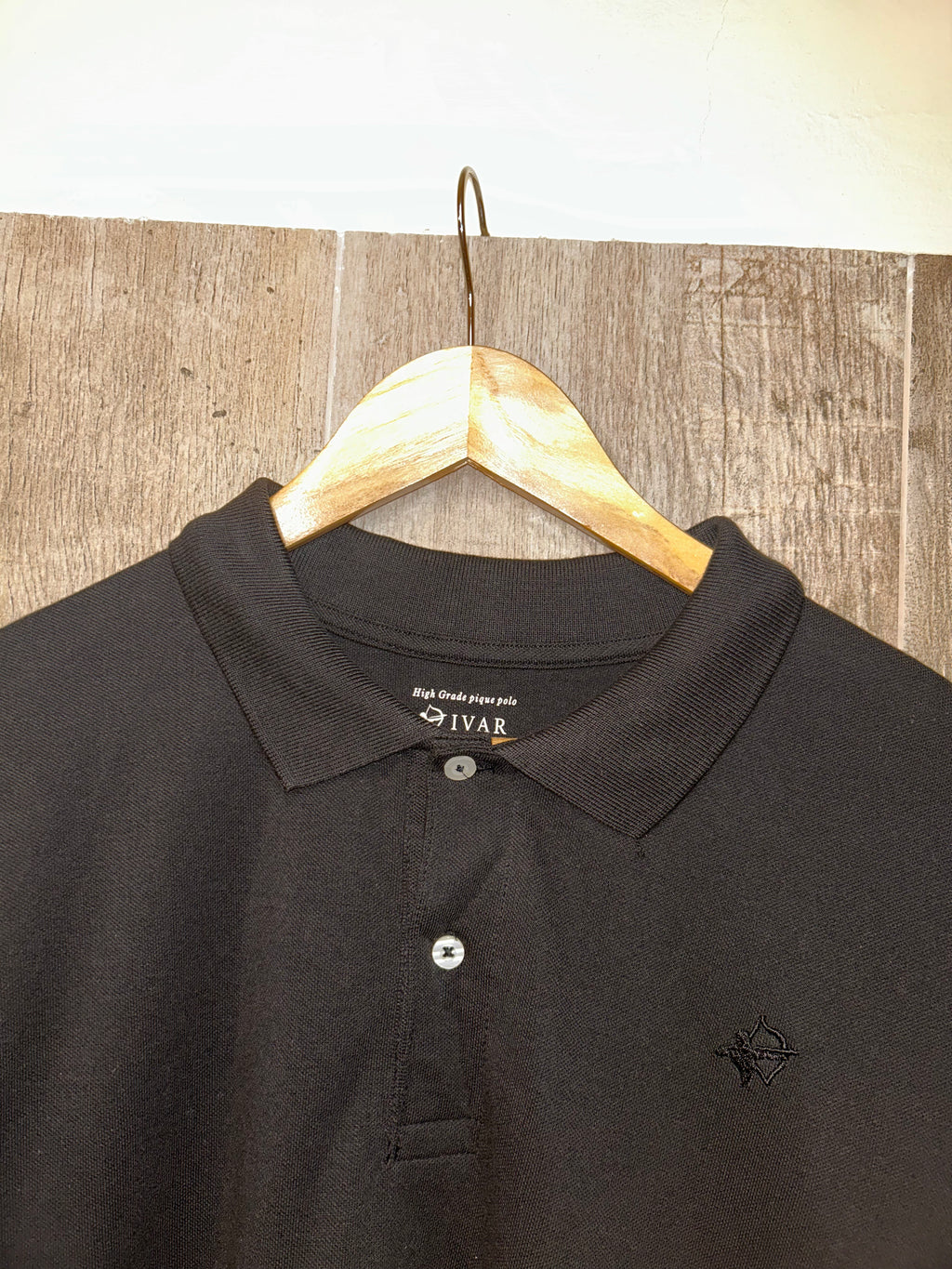 IVAR Black Polo Shirt