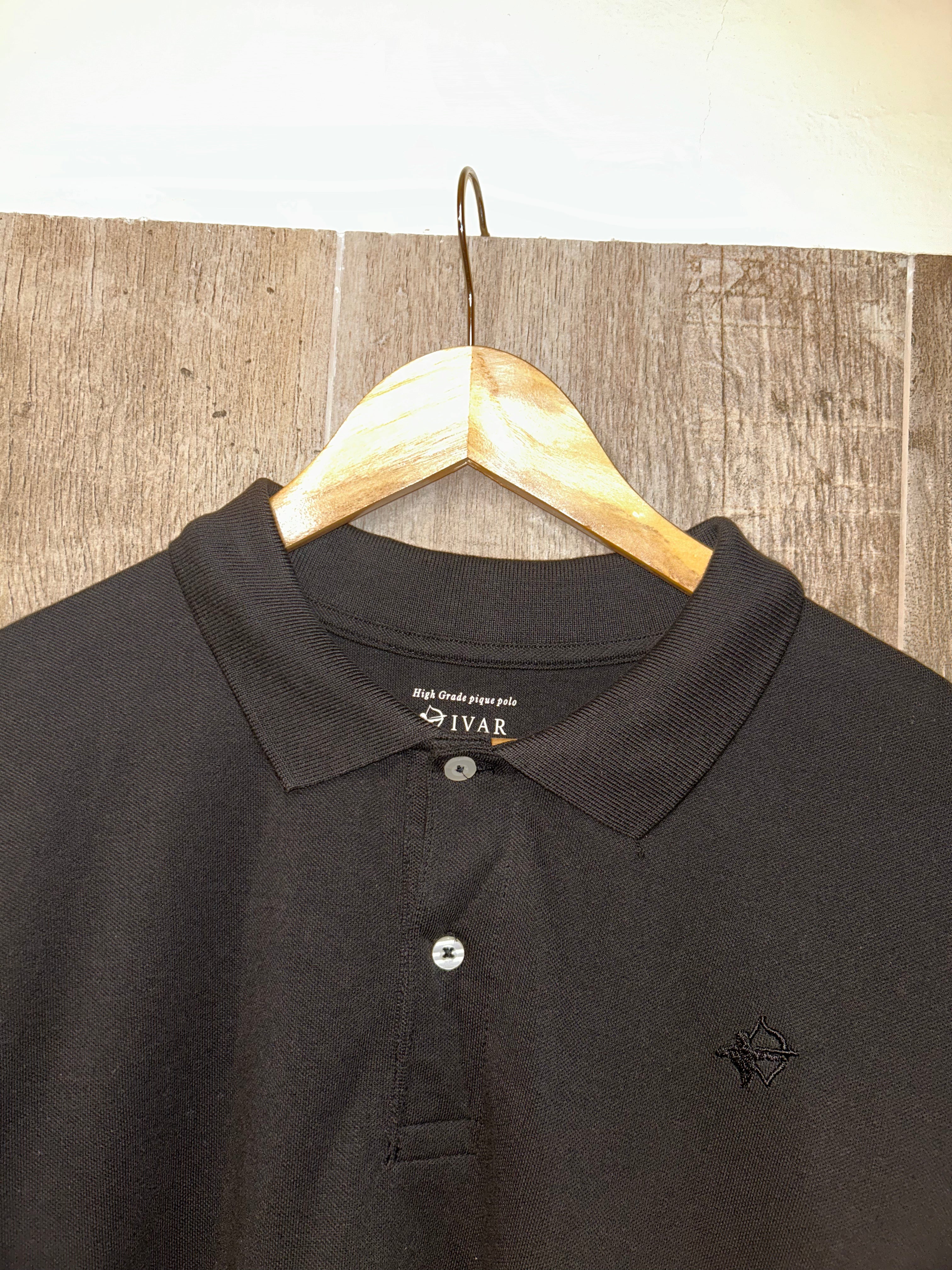 IVAR Black Polo Shirt