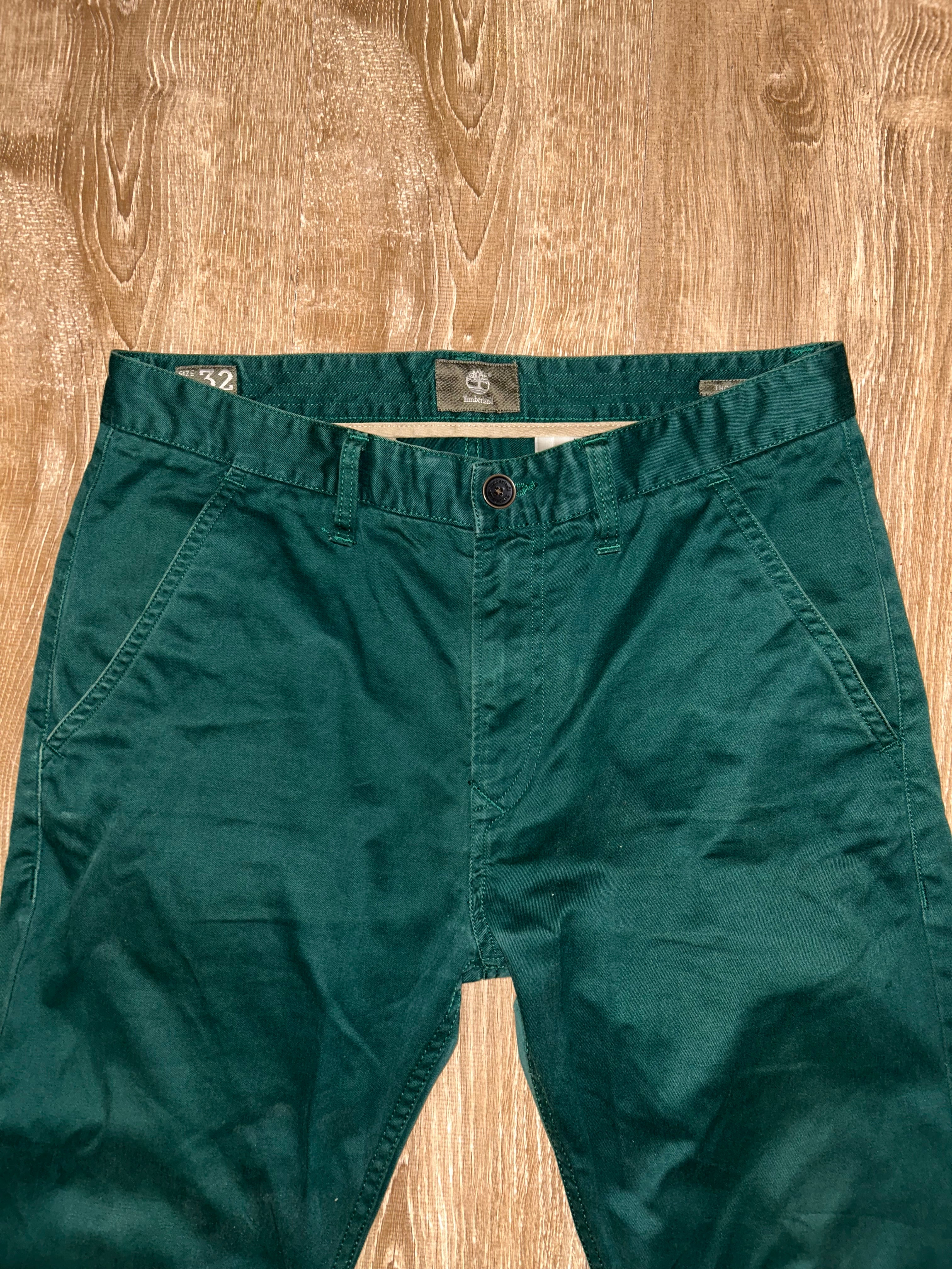 Forest green pants timberland