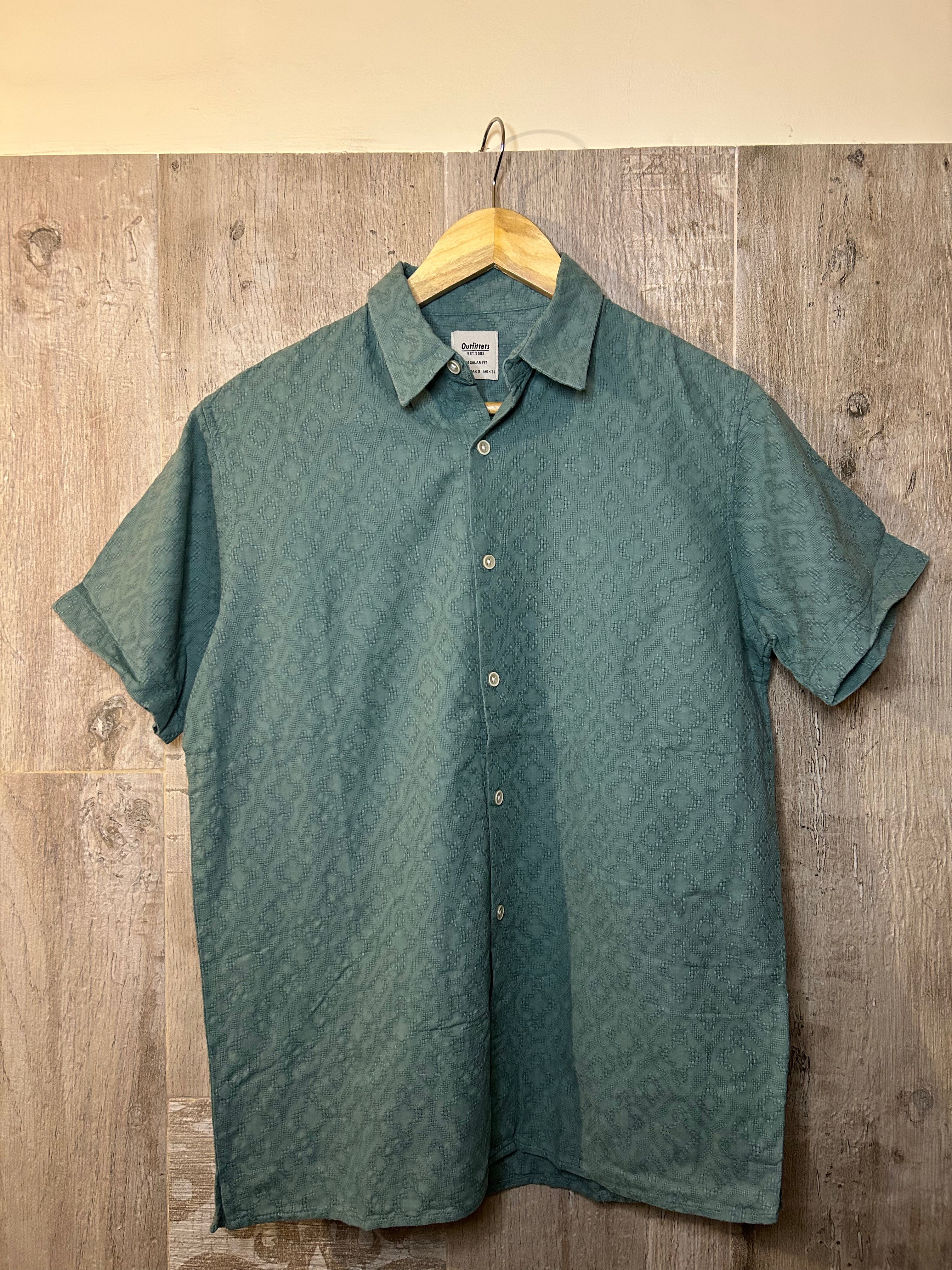 Green Embroidered Shirt