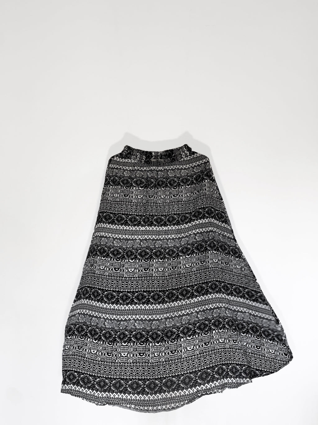 Black and white Bohemian Skirt