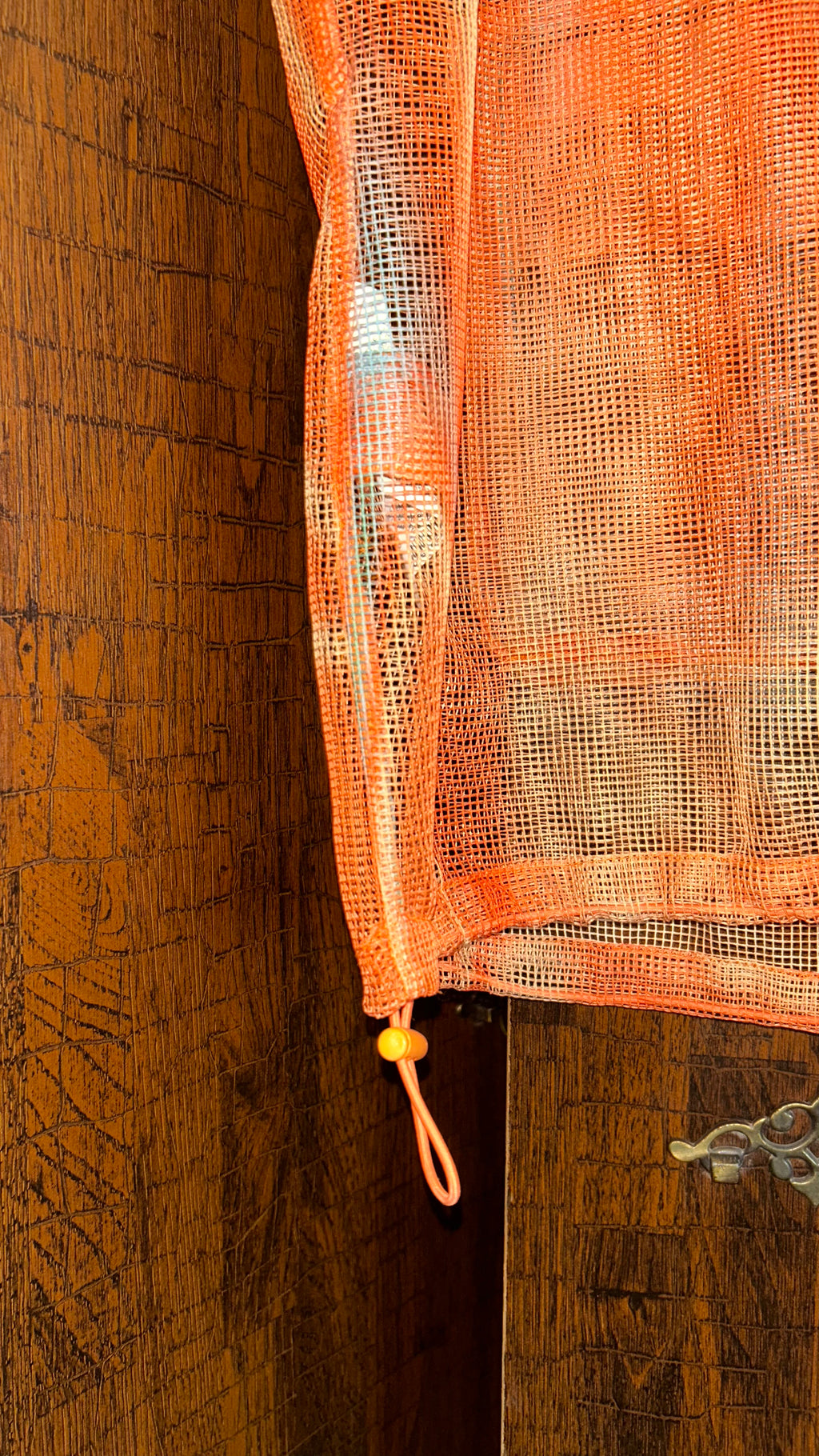 Orange mesh vest