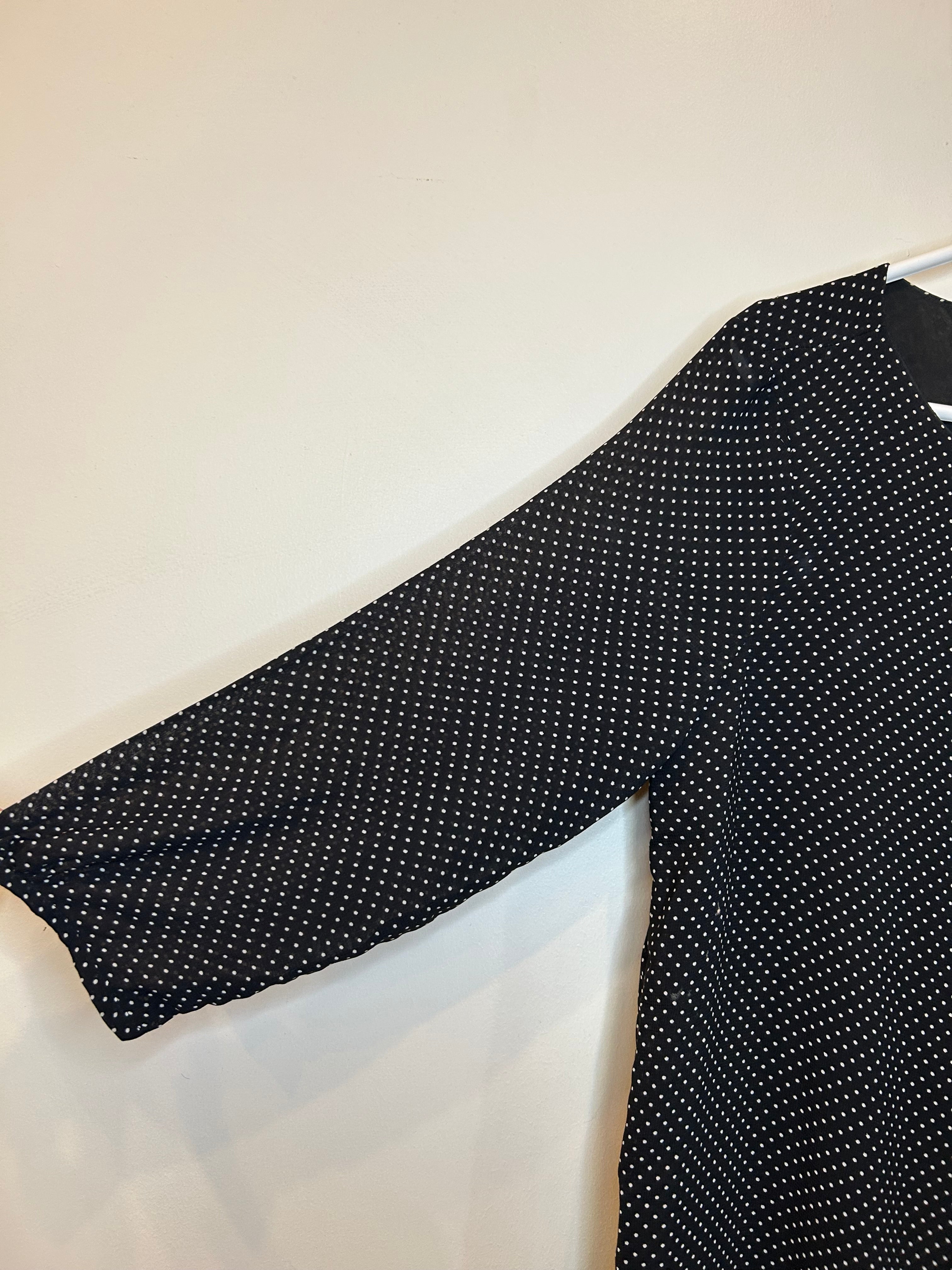 Black Polka Dot Shirt