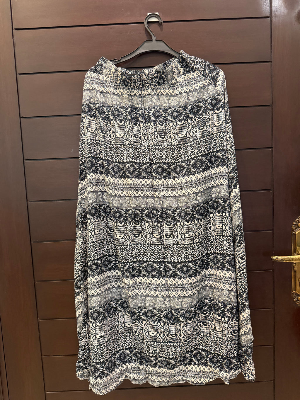 Black and white Bohemian Skirt