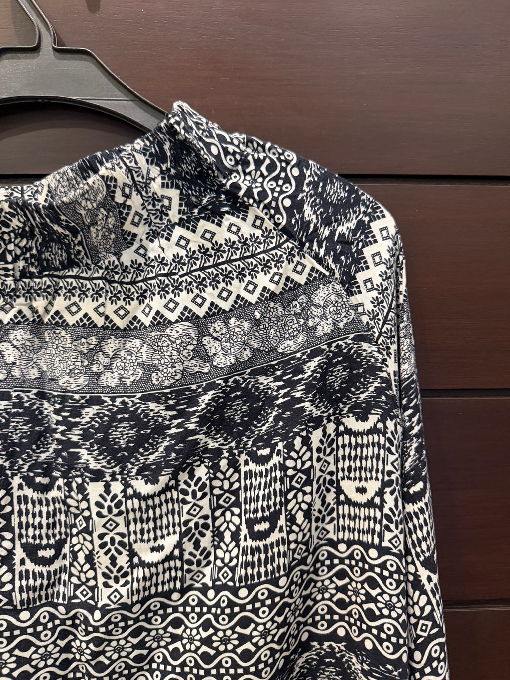 Black and white Bohemian Skirt