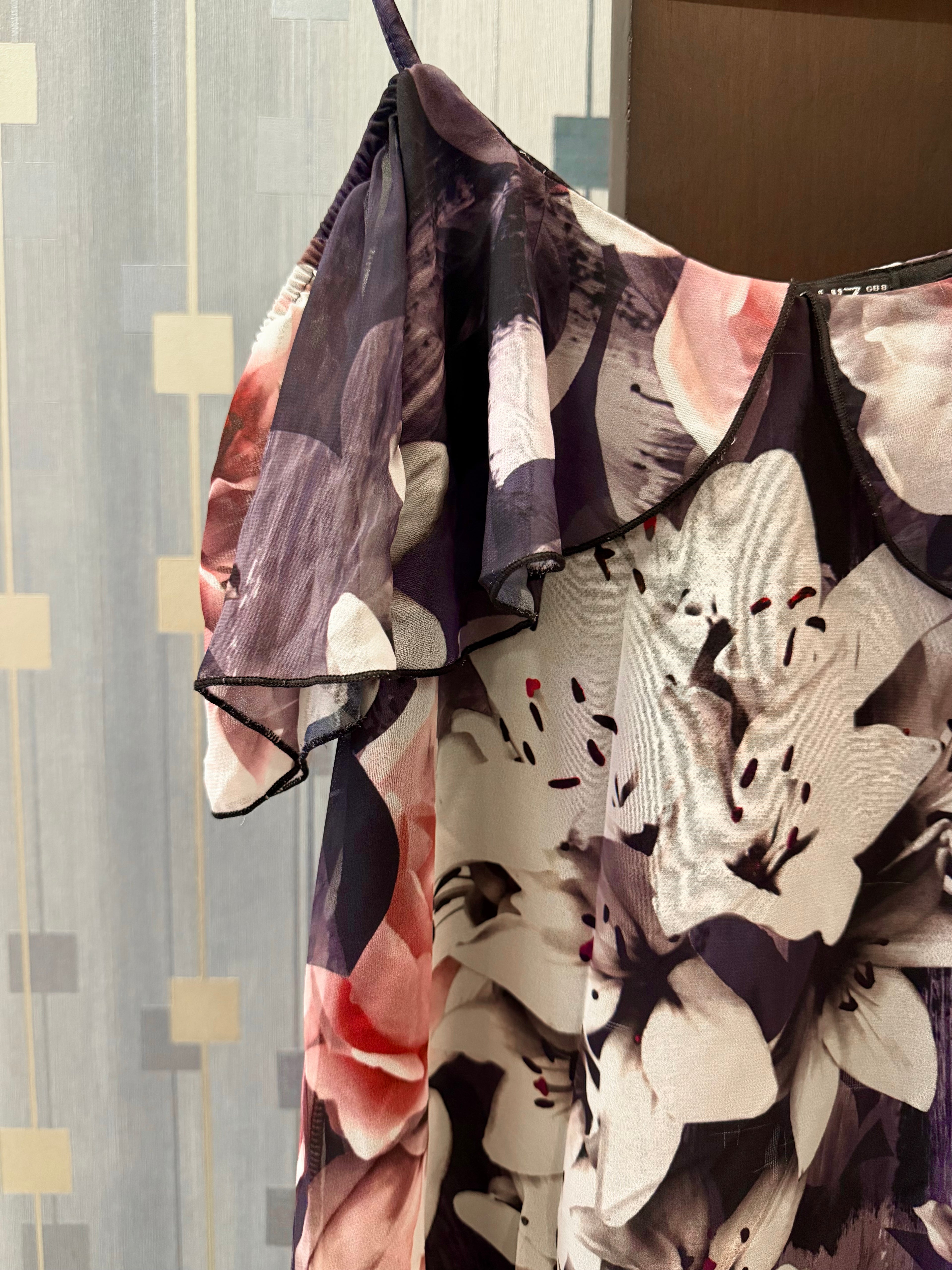 Floral Ruffle Top