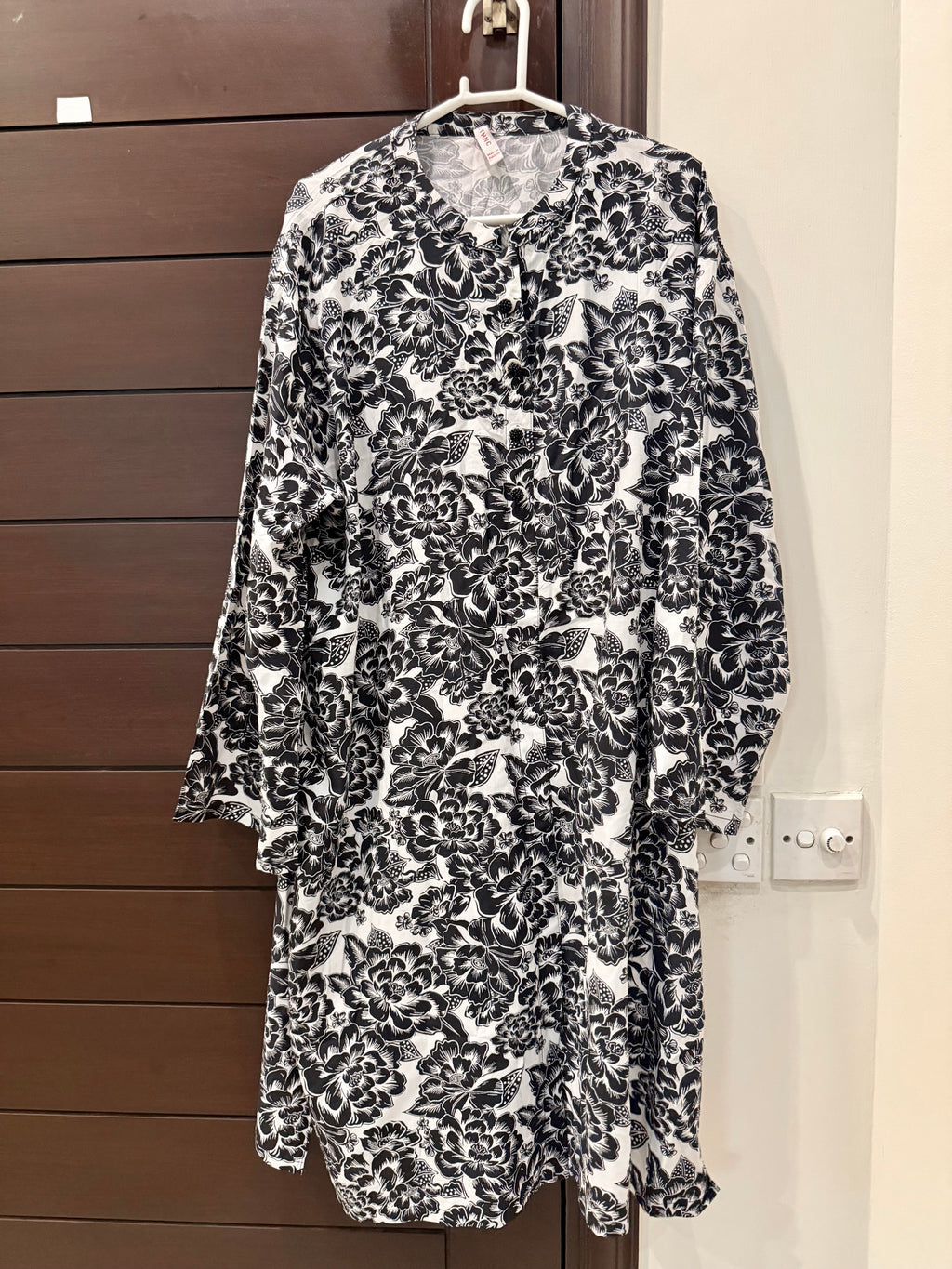 Ethnc 2-pc Casual Black and White dress