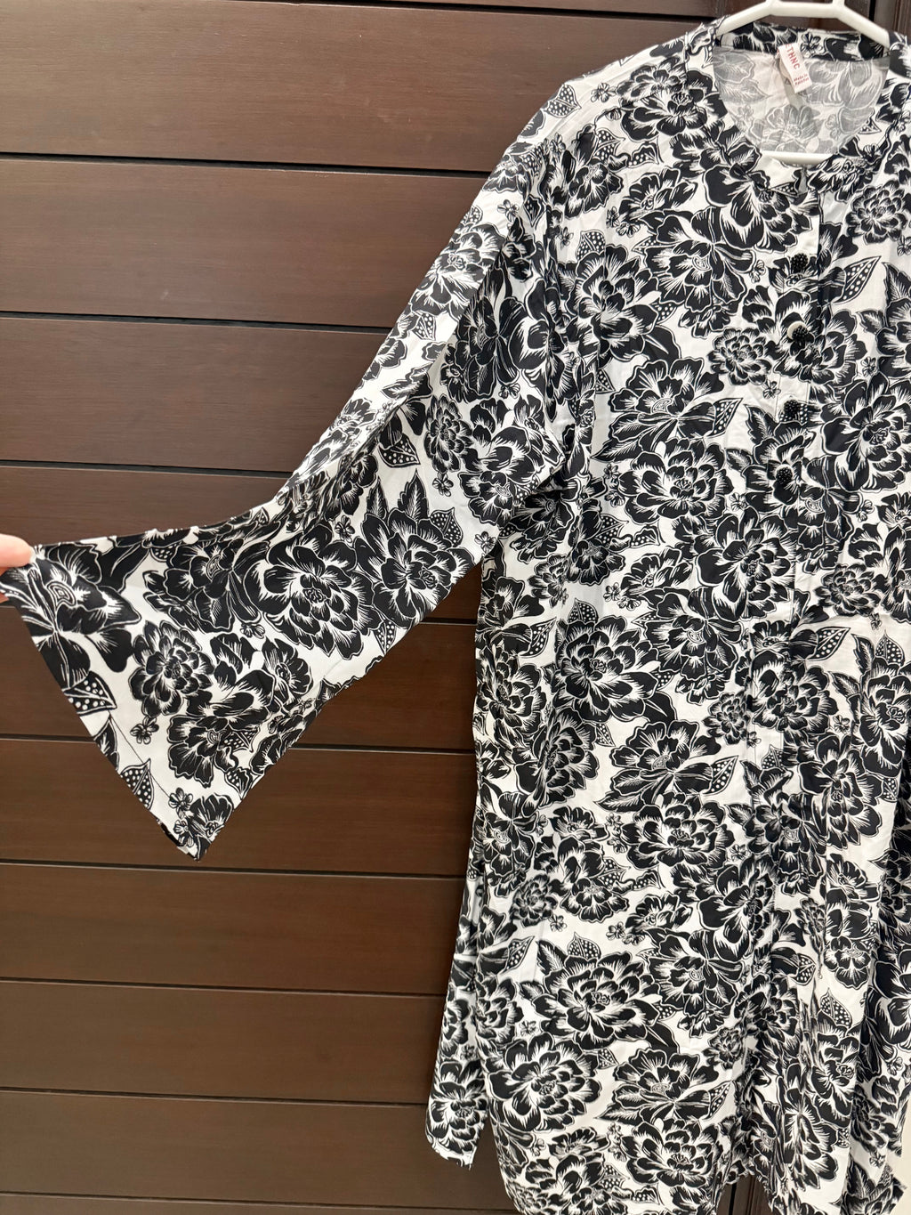 Ethnc 2-pc Casual Black and White dress