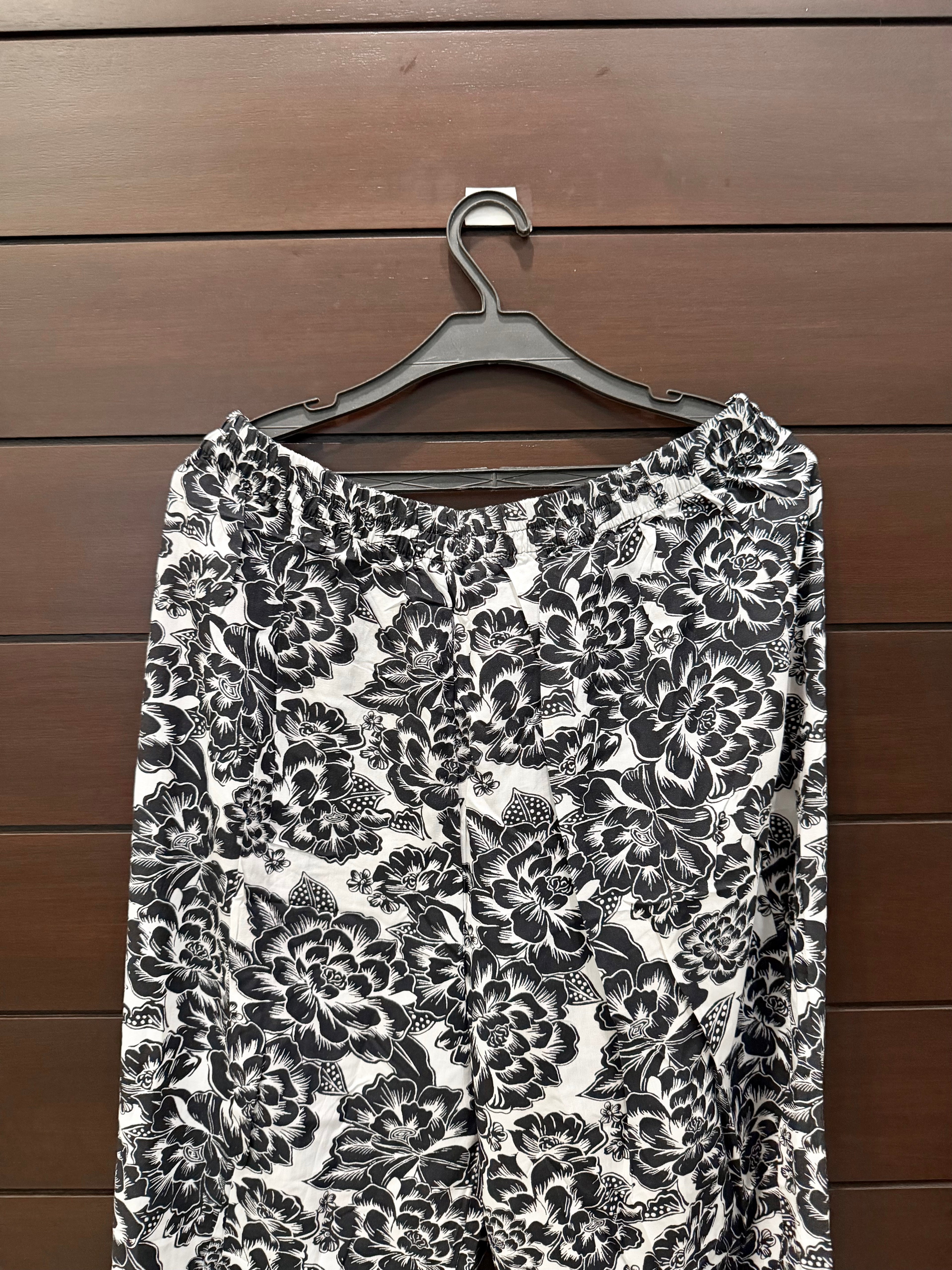 Ethnc 2-pc Casual Black and White dress