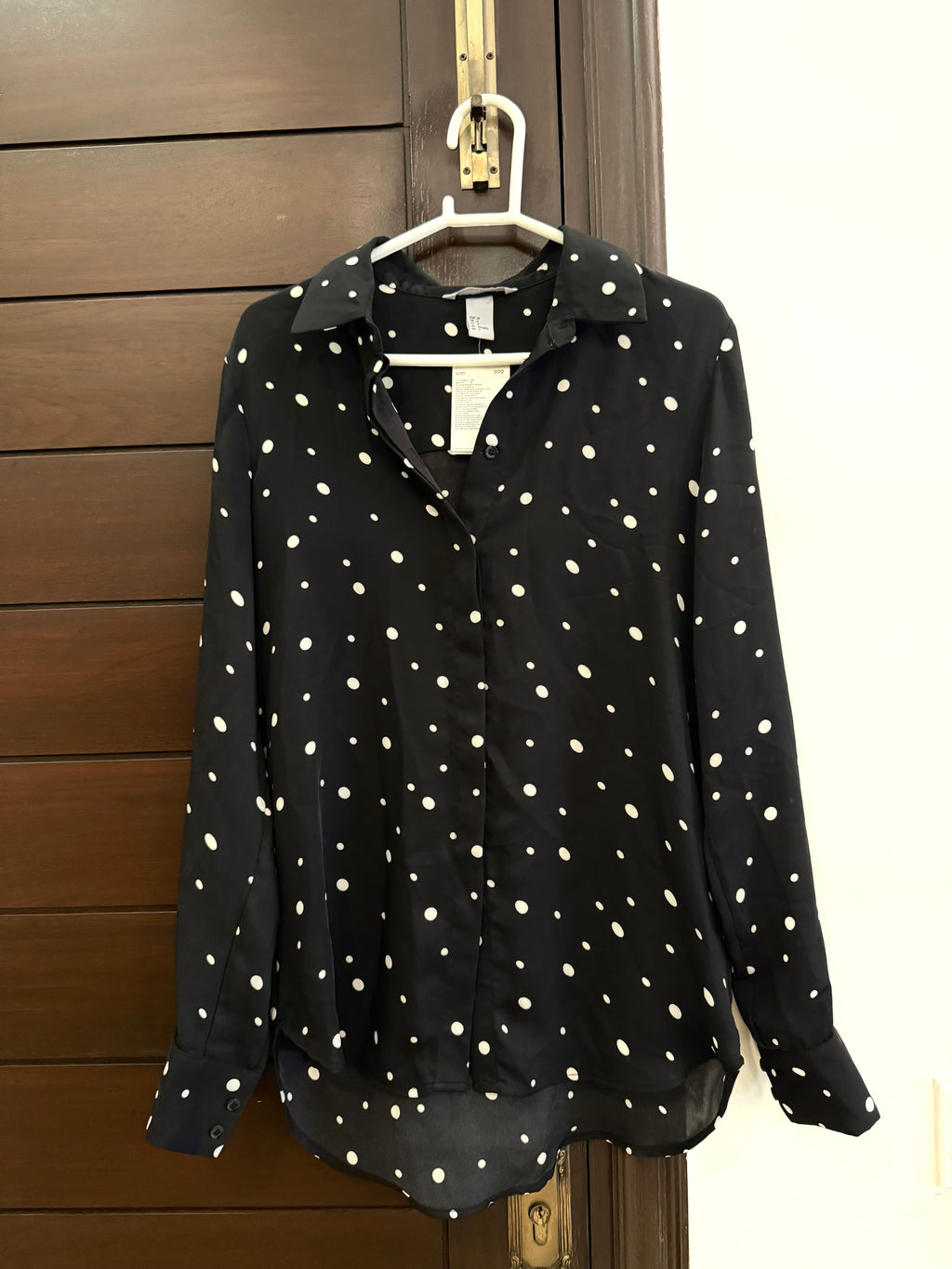 H&amp;M Black Formal Button Top