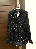 H&amp;M Black Formal Button Top