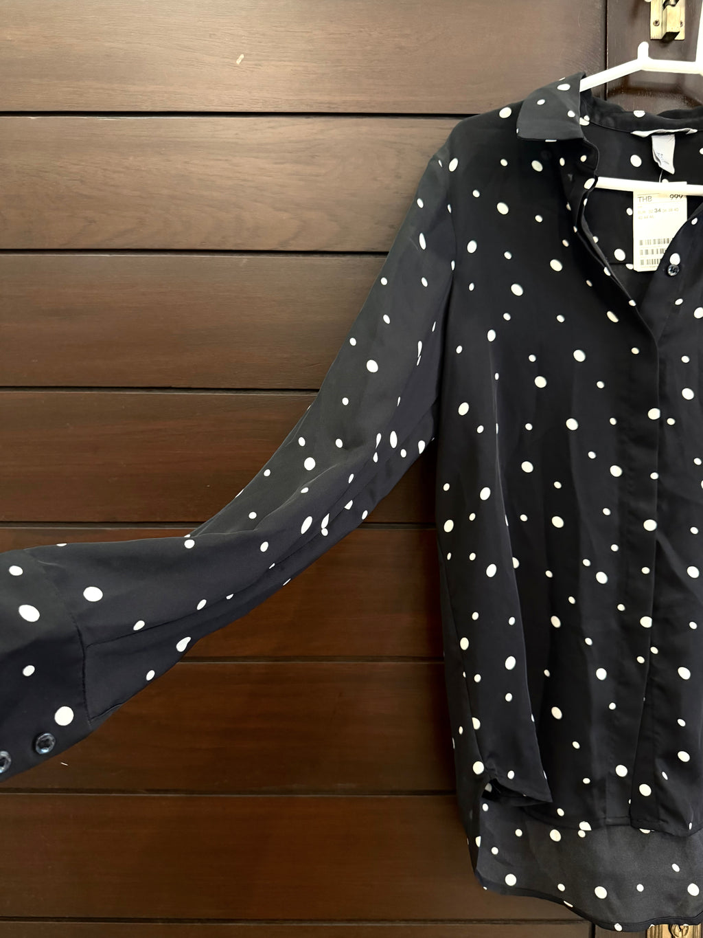 H&amp;M Black Formal Button Top