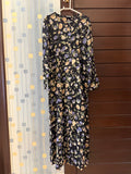 Black Floral long dress